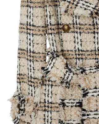 Check Boucle Coat