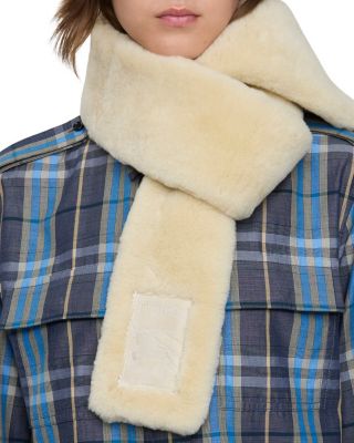  Narrow Check Wool Scarf
