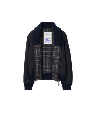 Wool Blend Bomber Jacket