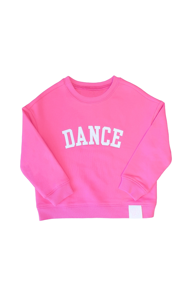 BITS & BOWS GIRLS' DANCE CREWNECK SWEATSHIRT - LITTLE KID, BIG KID