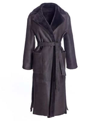 Shearling Lamb Wrap Coat