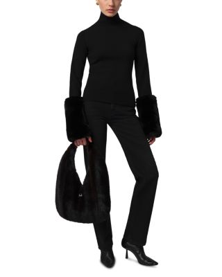 Colette Shaved Faux Mink Bag