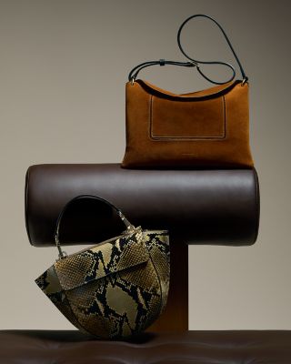 Penelope Slouch Bag in Suede