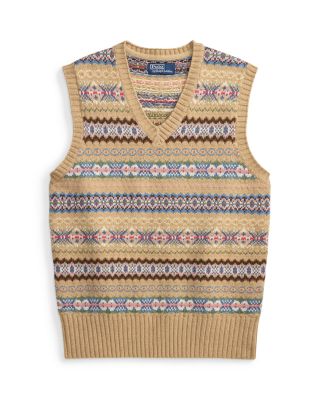 Fair Isle Cotton Wool Sweater Vest