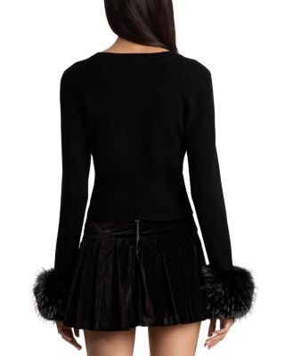 Dolly Wool Crewneck Cardigan Sweater