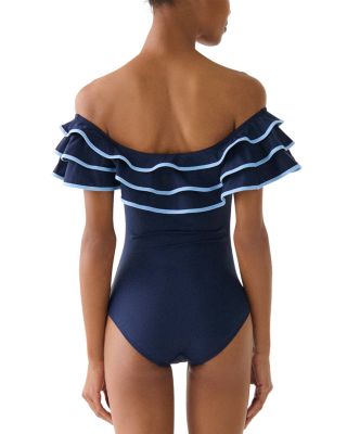 Ruffled One Piece Swimsuit