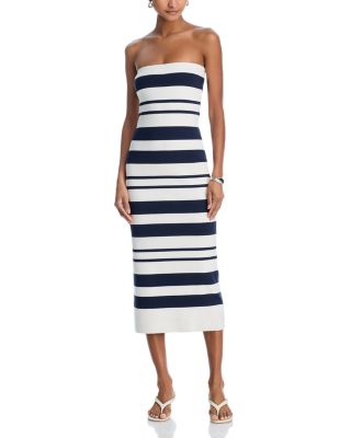 Maxime Strapless Midi Knit Dress