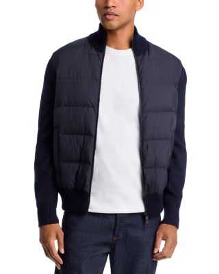 Knit Cardigan Down Jacket