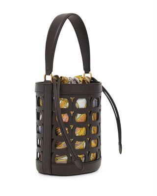 Gancini Mini Leather Bucket Bag