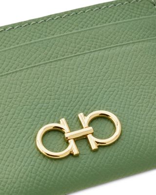 Gancini Leather Card Holder