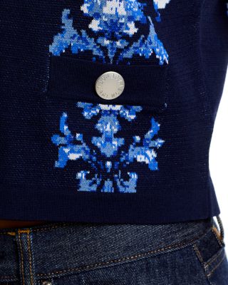 Osiris Jacquard Collared Cardigan