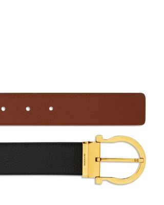 Gancini Reversible Leather Belt