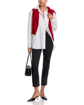 Flexi Wren High Rise Slim Ankle Jeans in Black