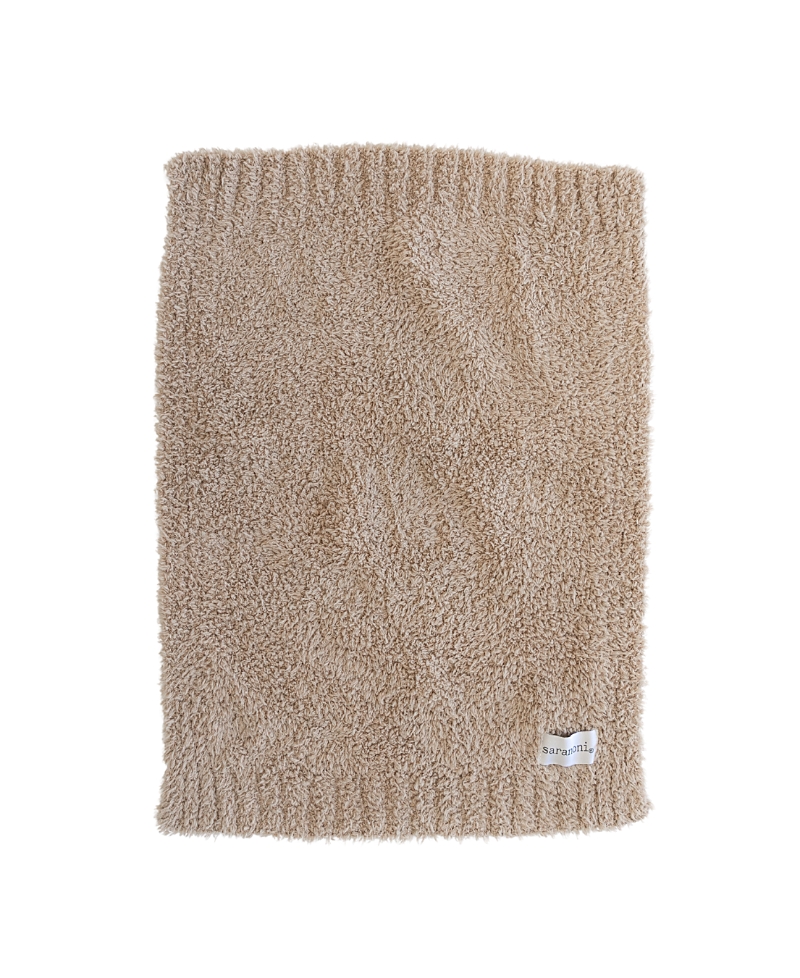 Saranoni Bamboni Mini Blanket In Brown