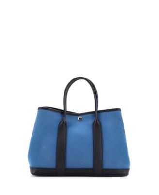 30 Garden Party Tote Toile and Leather