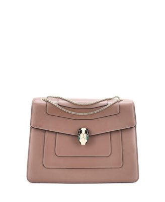  Large Serpenti Forever Square Shoulder Bag Leather