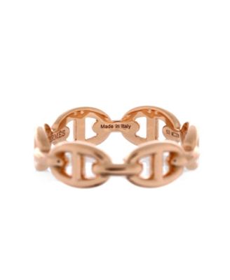 Small Chaine d'Ancre Enchainee Ring 18K Rose Gold