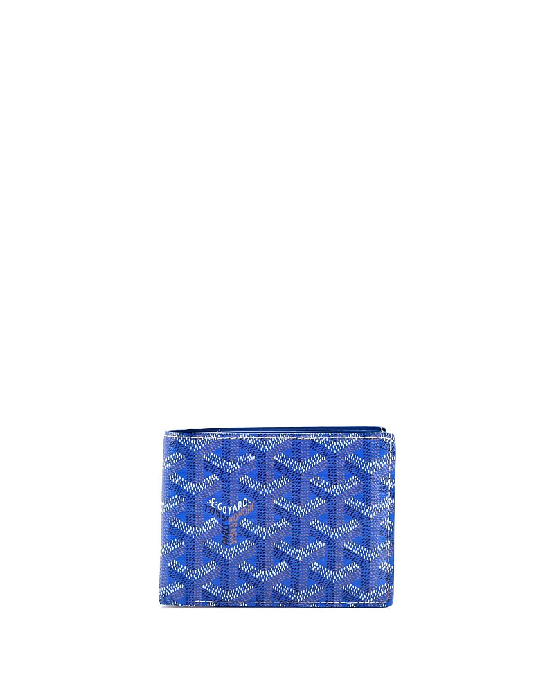 PRE-OWNED GOYARD Pre-owned Goyard Victoire Wallet Coated Canvas In Blue