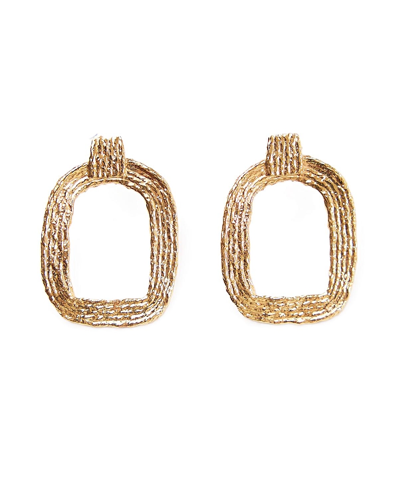 Cog Eva Hoop Earrings In Gold