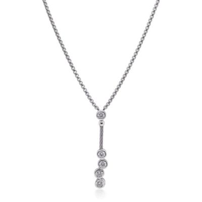 Day Diamonds Lariat Necklace, 1.33 TCW Lab Grown Diamonds