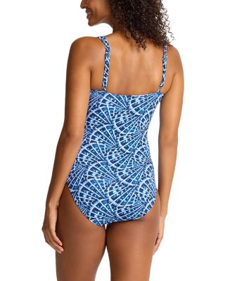 Island Cays Shell Cove Tie One Piece Swimsuit