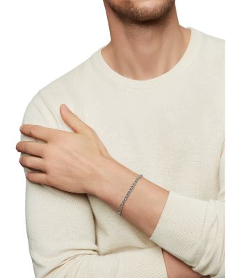 Men's Wheat Chain Bracelet in Sterling Silver, 4mm