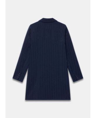 Women's Pinstripe Blazer Mini Dress