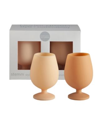 Stemm Silicone Unbreakable Wine Glasses - Set of 2