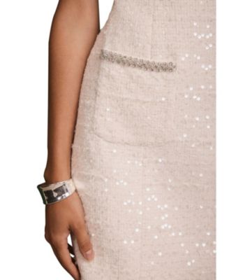 Women's Sequin Boucle Mini Dress
