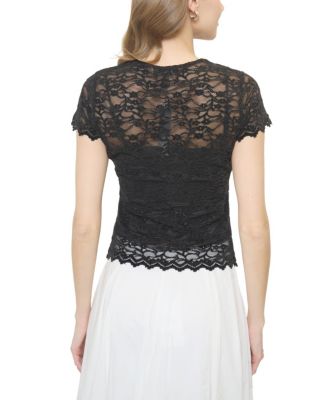 Women's Stella Ruched Lace Top