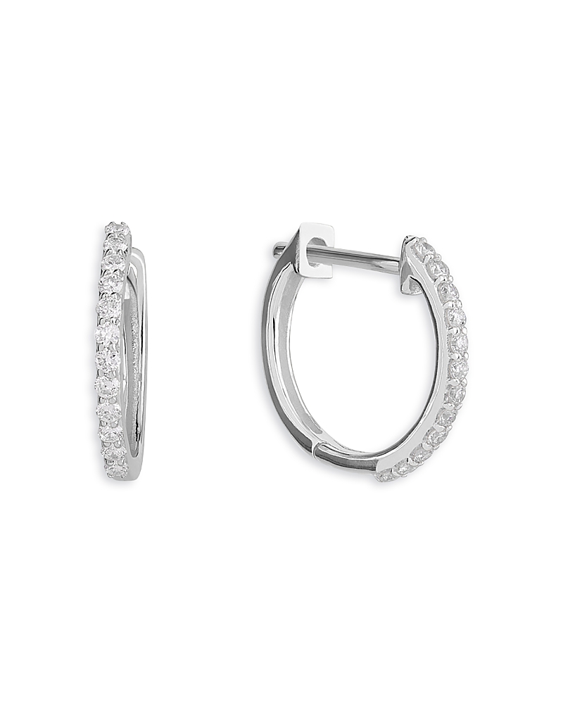 Lana Jewelry 14K Yellow Gold Diamond Pave Huggie Hoop Earrings