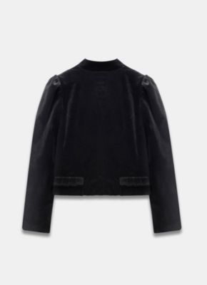 Women's Velvet Military Jacket