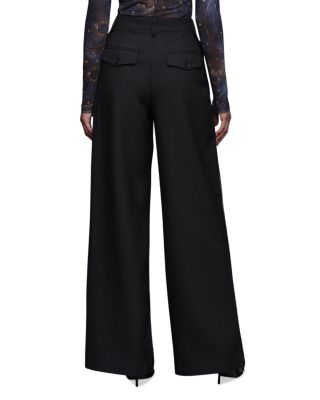 High Rise Contrast Stripe Pants