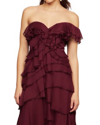 Emaline Chiffon Cascade Dress