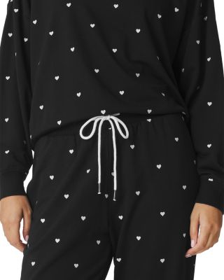 Love Lounge Embroidered Sweatshirt & Jogger Pants