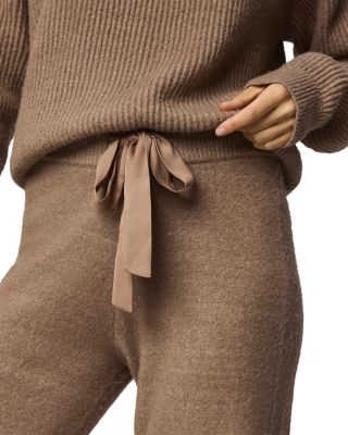 Stassi Satin Tie Sweater Pants