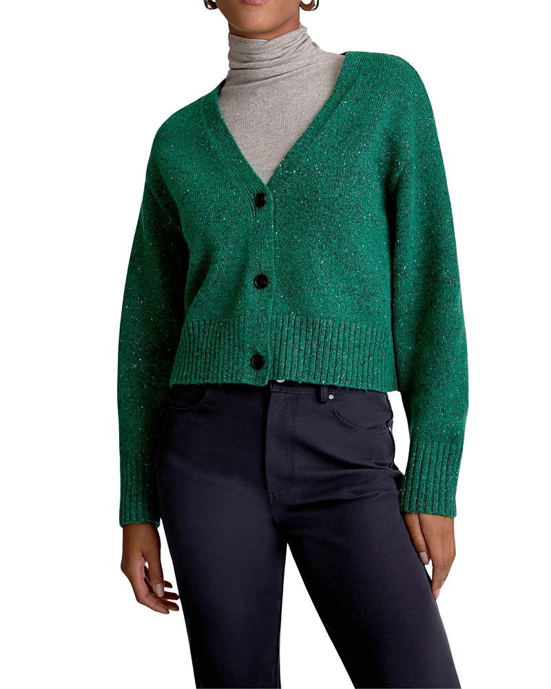 M.m.lafleur M. M.lafleur Delina Confetti Wool Cardigan In Green