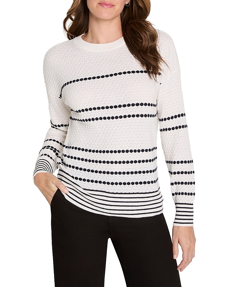 Nic + Zoe Nic+zoe Circle Around Cotton Cashmere Sweater In White