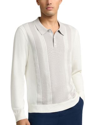 Cotton Knit Long Sleeve Polo