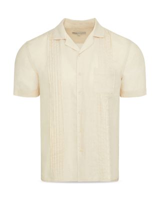 Linen Pintuck Camp Shirt