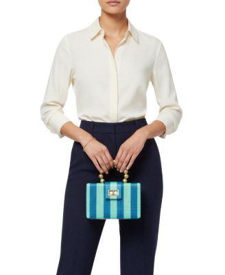  The Louisa Woven Straw Clutch Bag