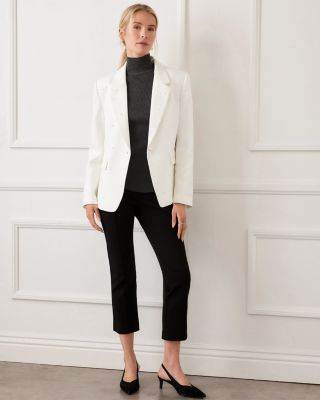 Faux Pearl Embellished Blazer