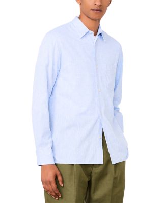 Younes Cotton Linen Check Shirt