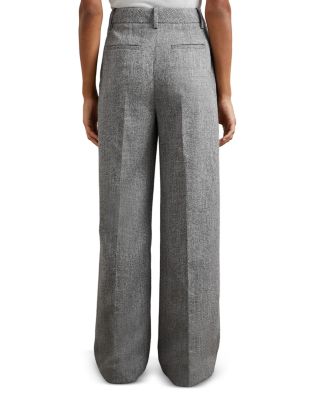 Petite Texture Wide Leg Pants