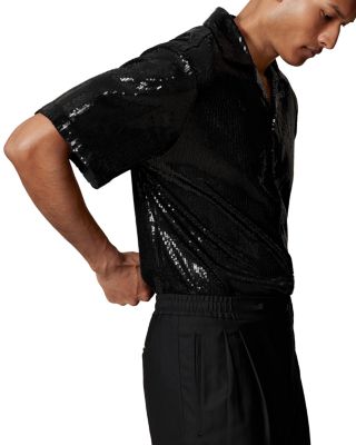 Cutaway Collar Short Sleeve Shirt