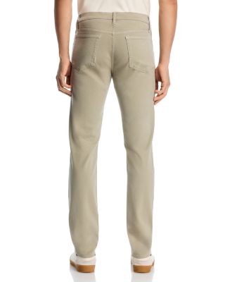 L'Homme Slim Brushed Twill Pants in Mintleaf