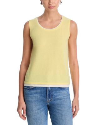 100% Cashmere Scoop Neck Tank Sweater - Exclusive