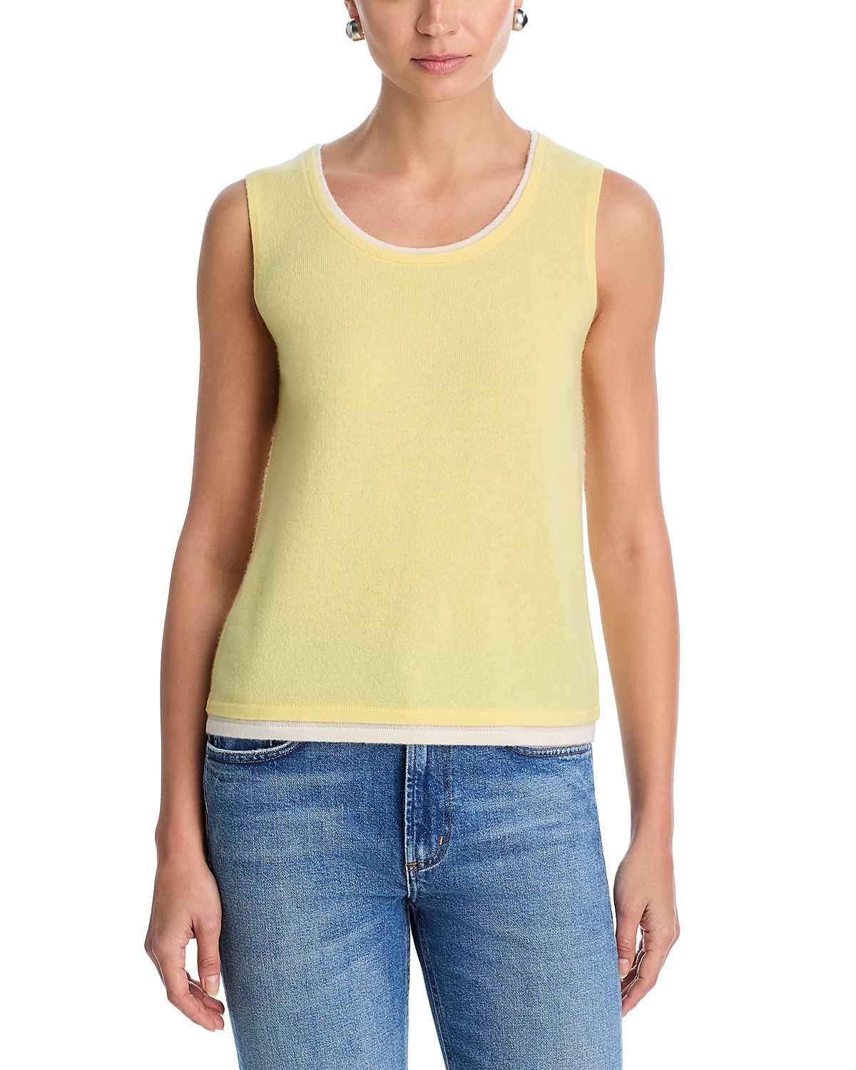 C by Bloomingdale's Cashmere 100% Cashmere Scoop Neck Tank Sweater - Exclusive