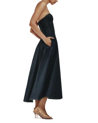 Strapless Denim Dress