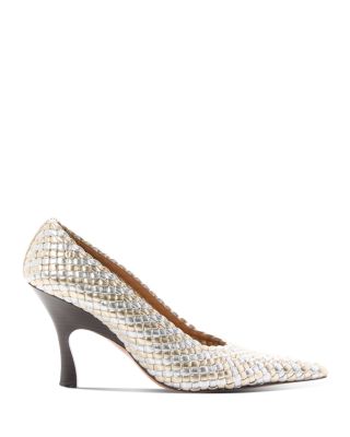 Women's Elsa Metallic Woven Pumps